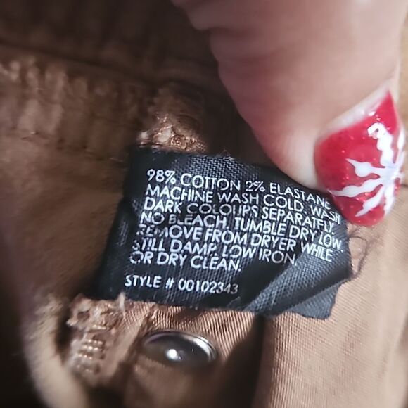 Club Monaco Women's Corduroy Low-Rise Skinny Pants Brown Size 0 - Picture 6 of 16